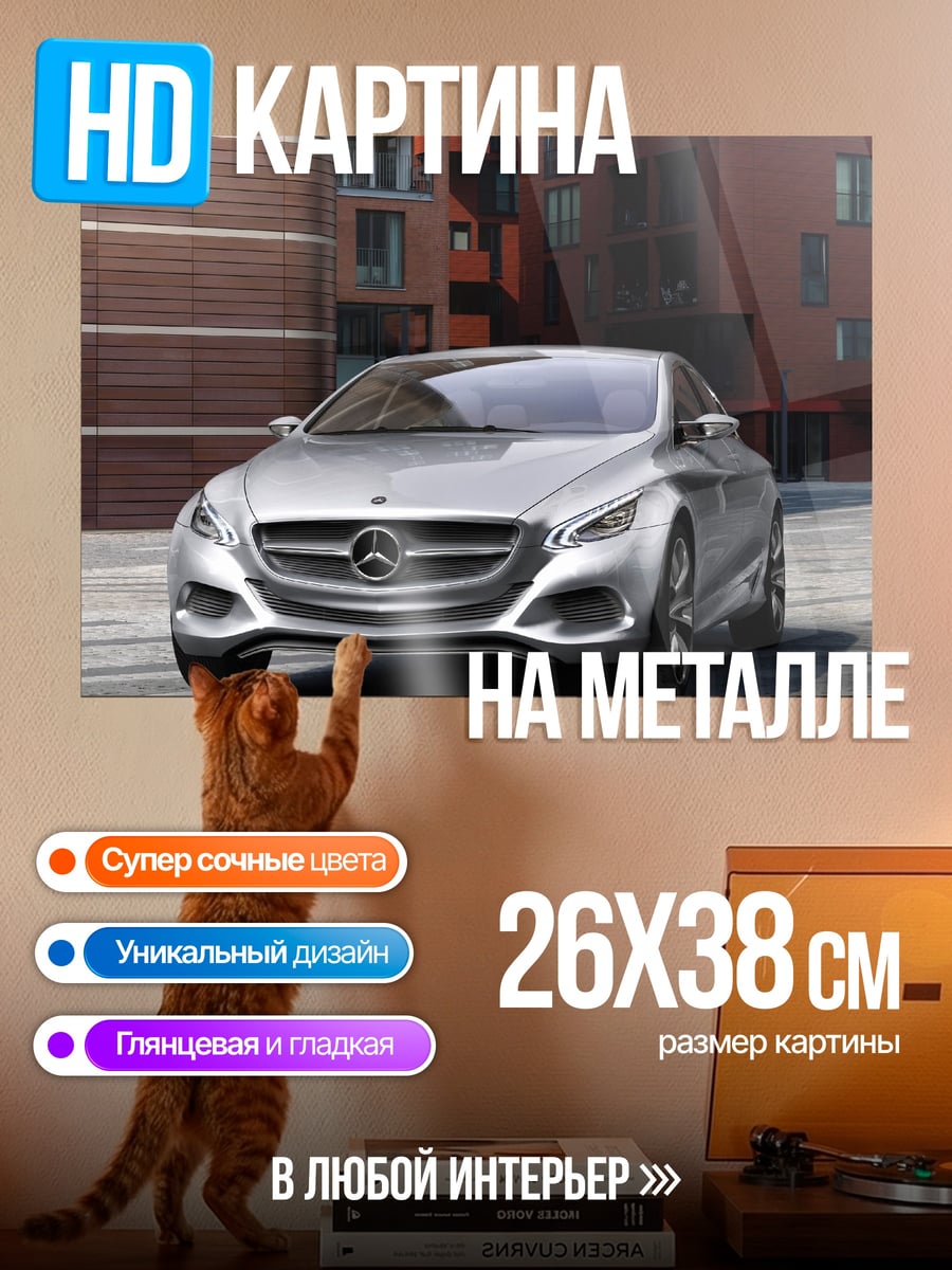 Картина на металле серебристый концепт