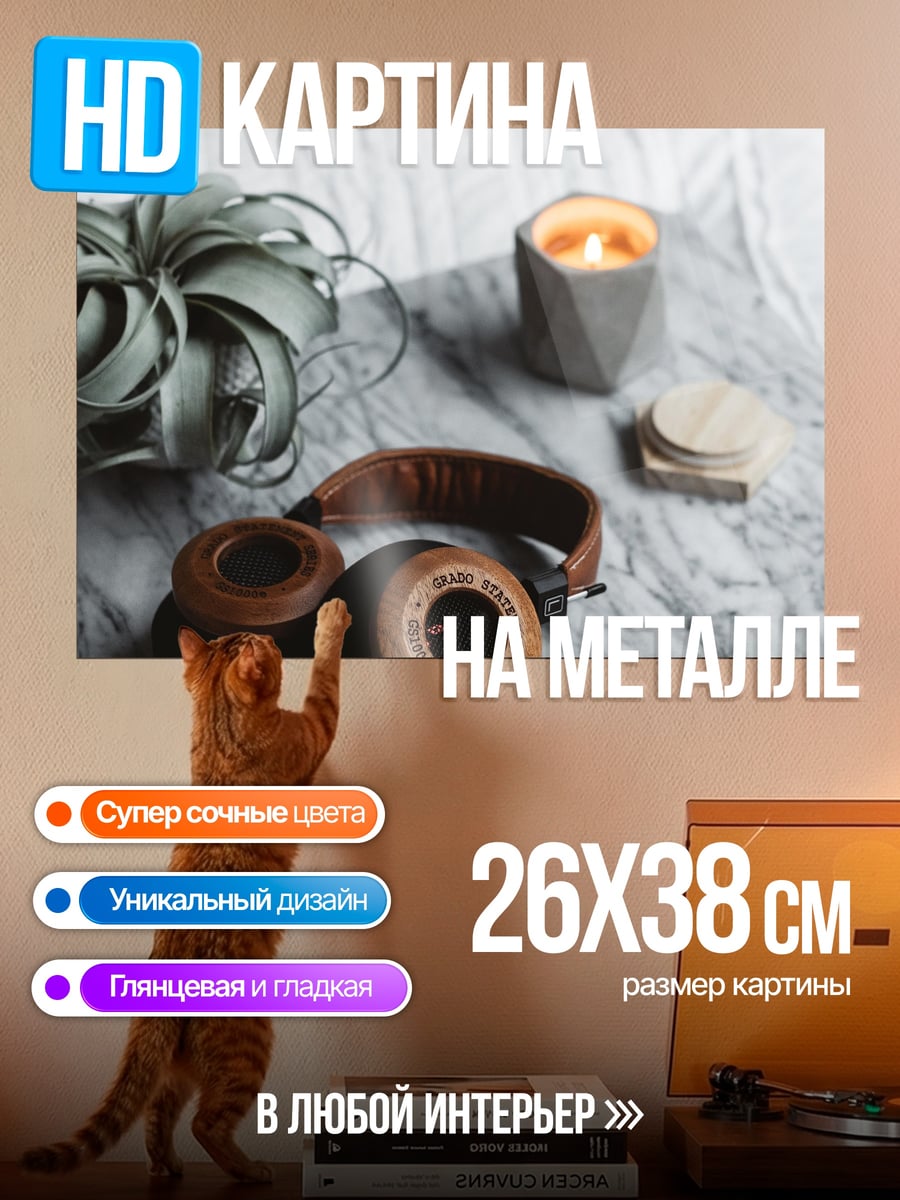 Картина на металле Музыка для души