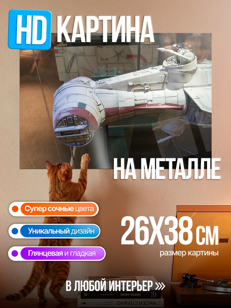 Картина на металле Космический корабль