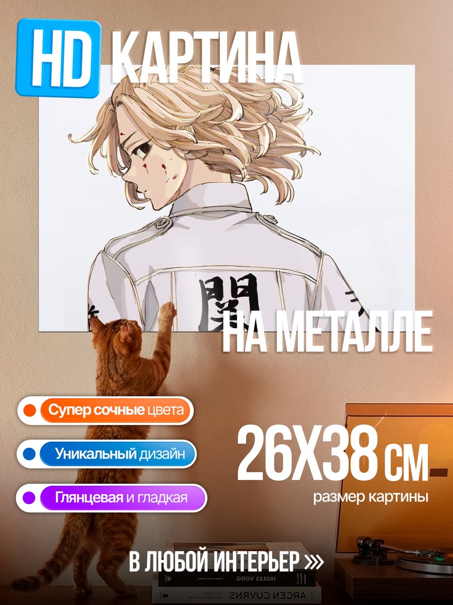 Картина на металле Майки из Токио