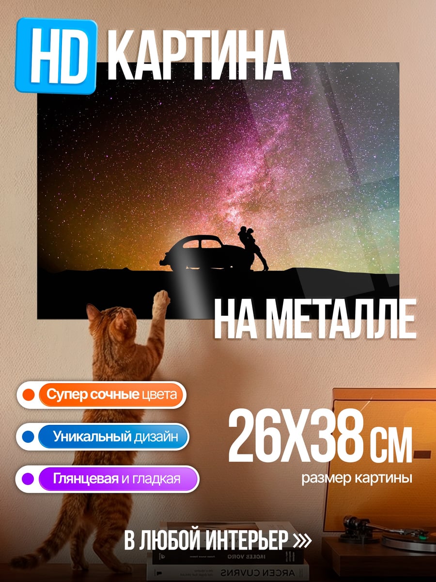 Картина на металле Путешествие под звёздами