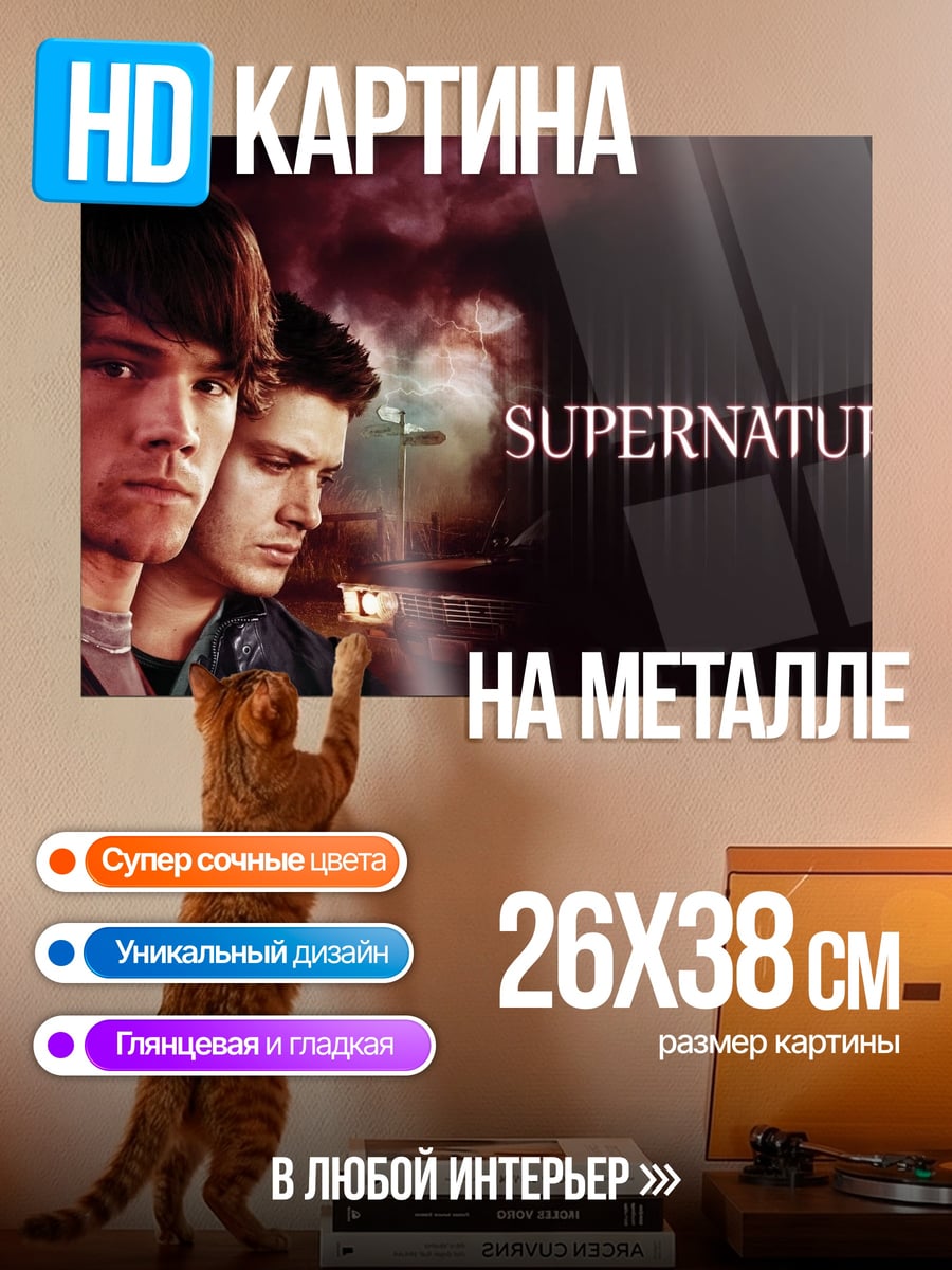 Картина на металле Сверхъестественное Братья Винчестер