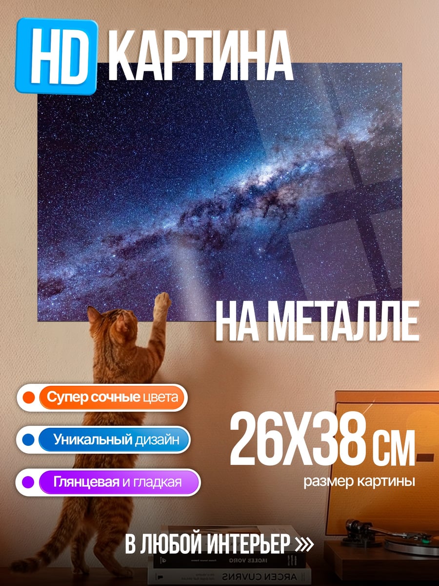 Картина на металле Млечный путь