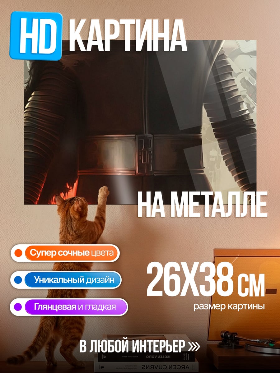 Картина на металле Кайло Рен