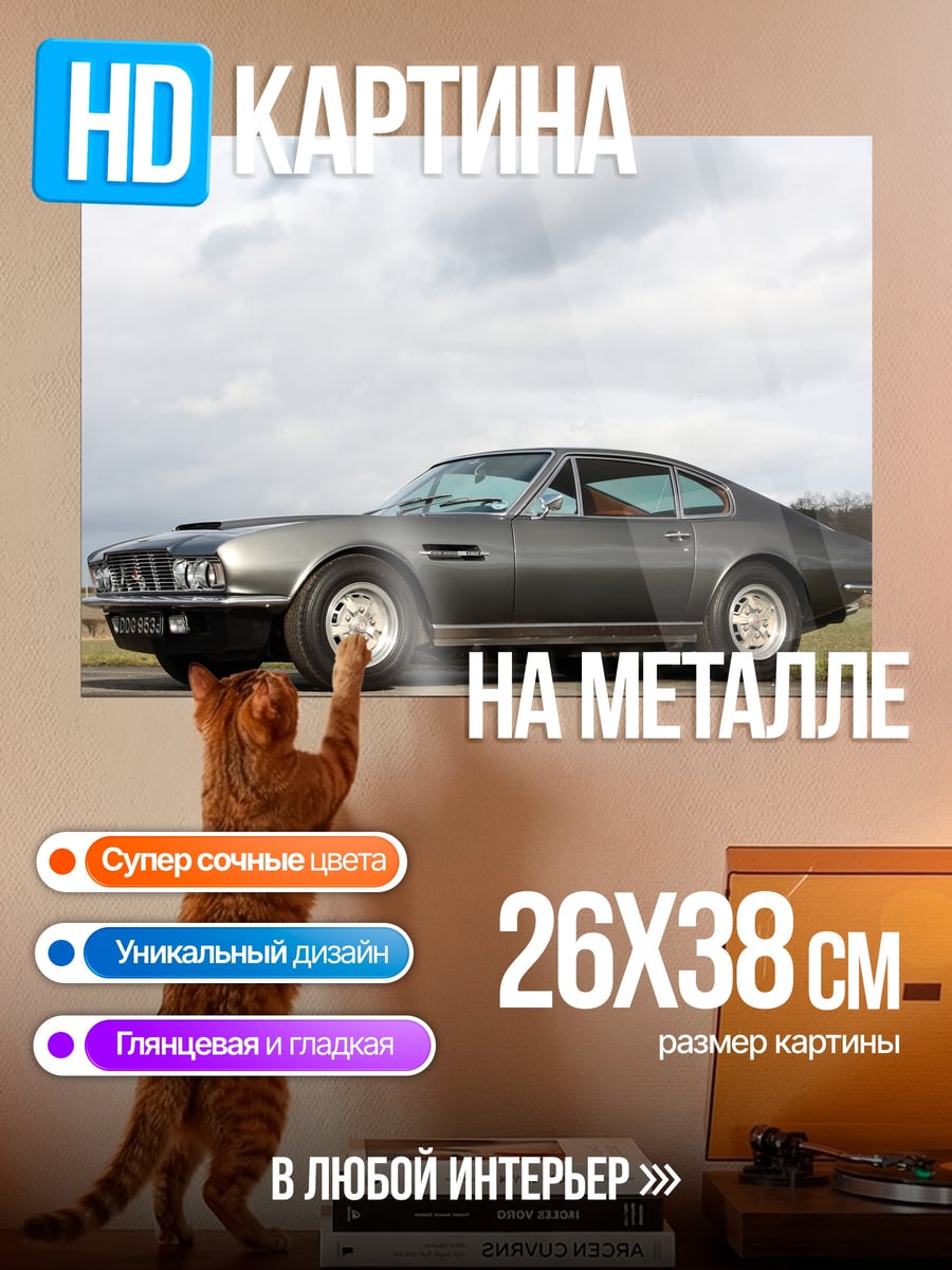 Картина на металле Классический Aston Martin