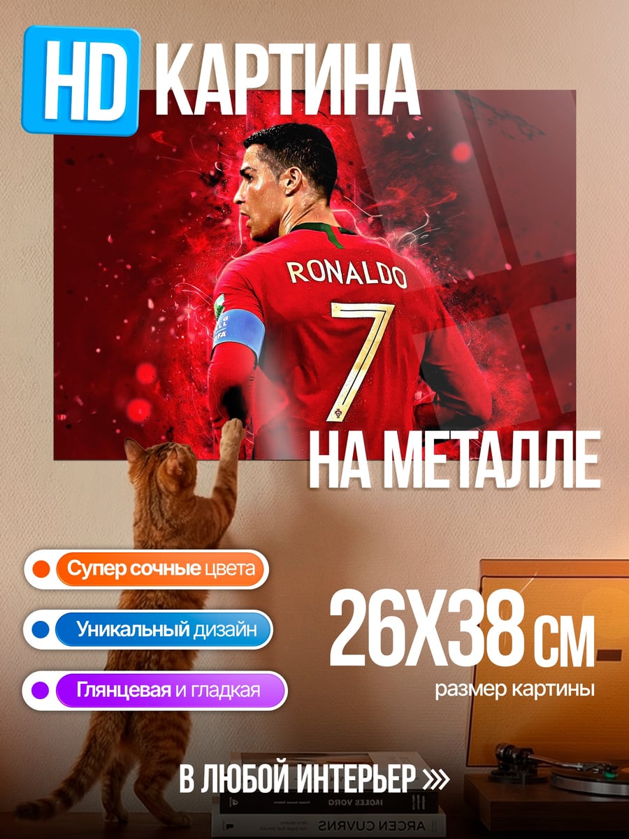 Картина на металле Криштиану Роналду