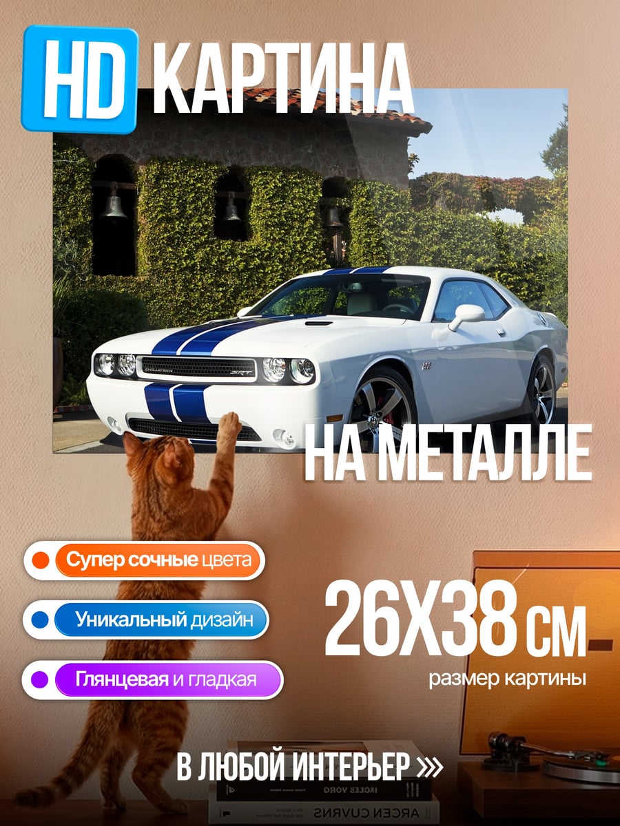 Картина на металле Мускул кар