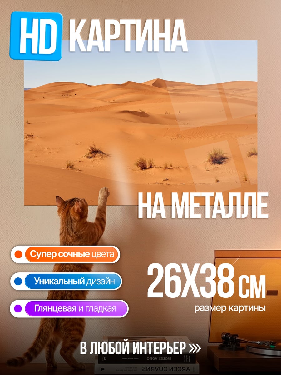 Картина на металле пустынные дюны