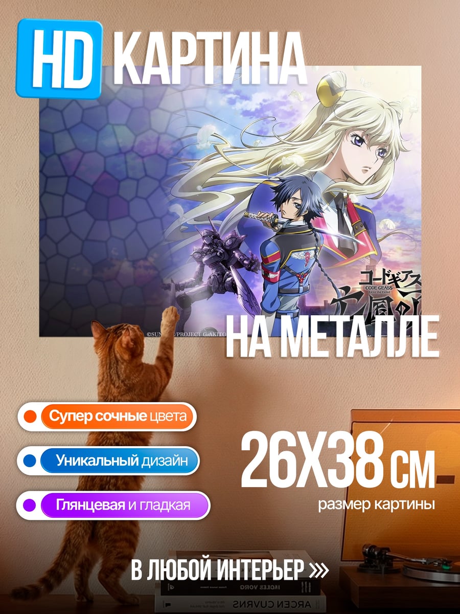 Картина на металле Аниме герои