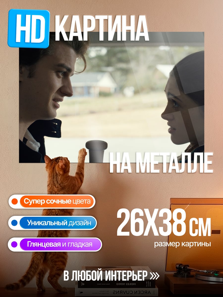 Картина на металле Стив и Нэнси