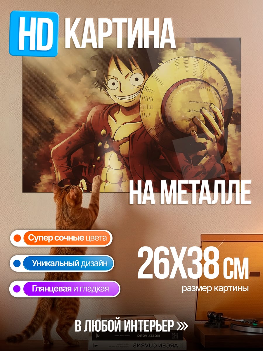 Картина на металле Манки Д. Луффи