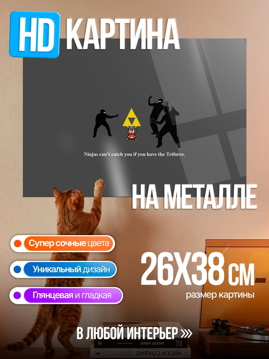 Картина на металле Link can't catch you