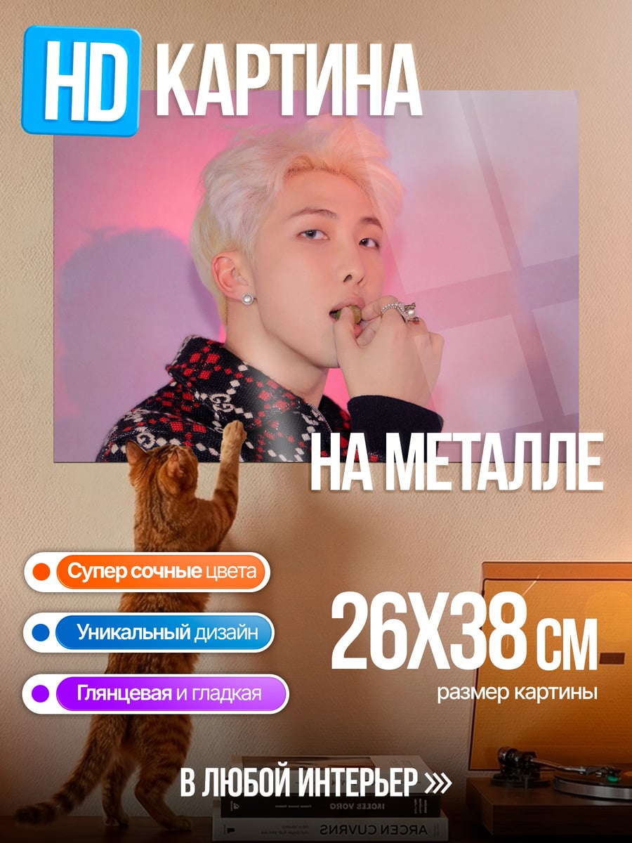 Картина на металле Ким Намджун
