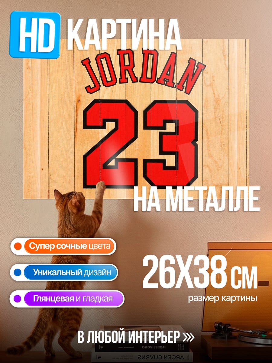 Картина на металле Майкл Джордан 23