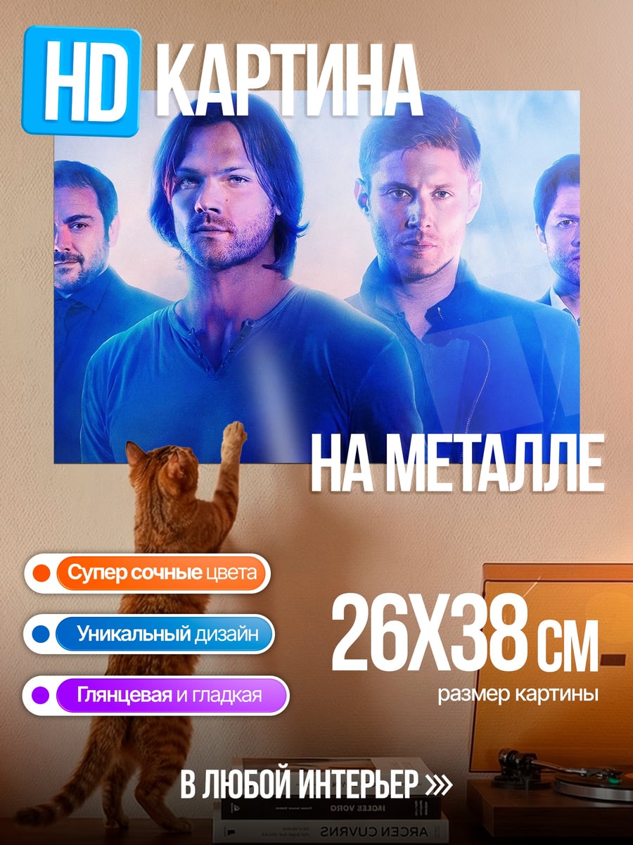 Картина на металле Братья Винчестер