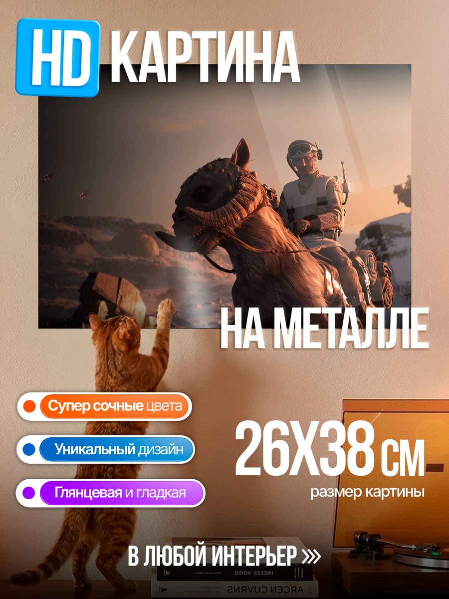 Картина на металле Путешественник на верблюде
