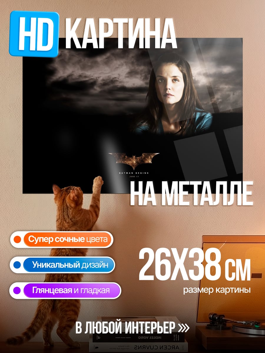 Картина на металле девушка Бэтмена