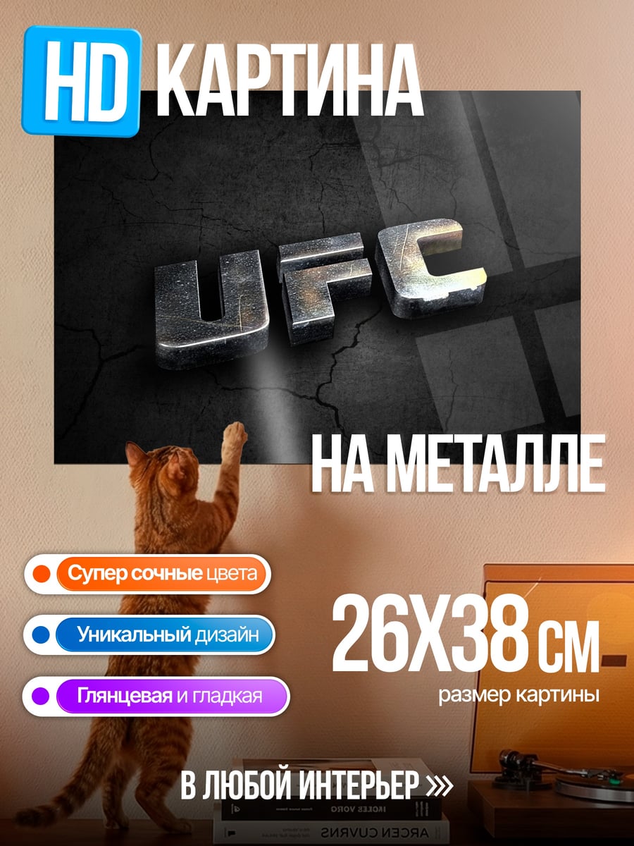 Картина на металле Логотип UFC