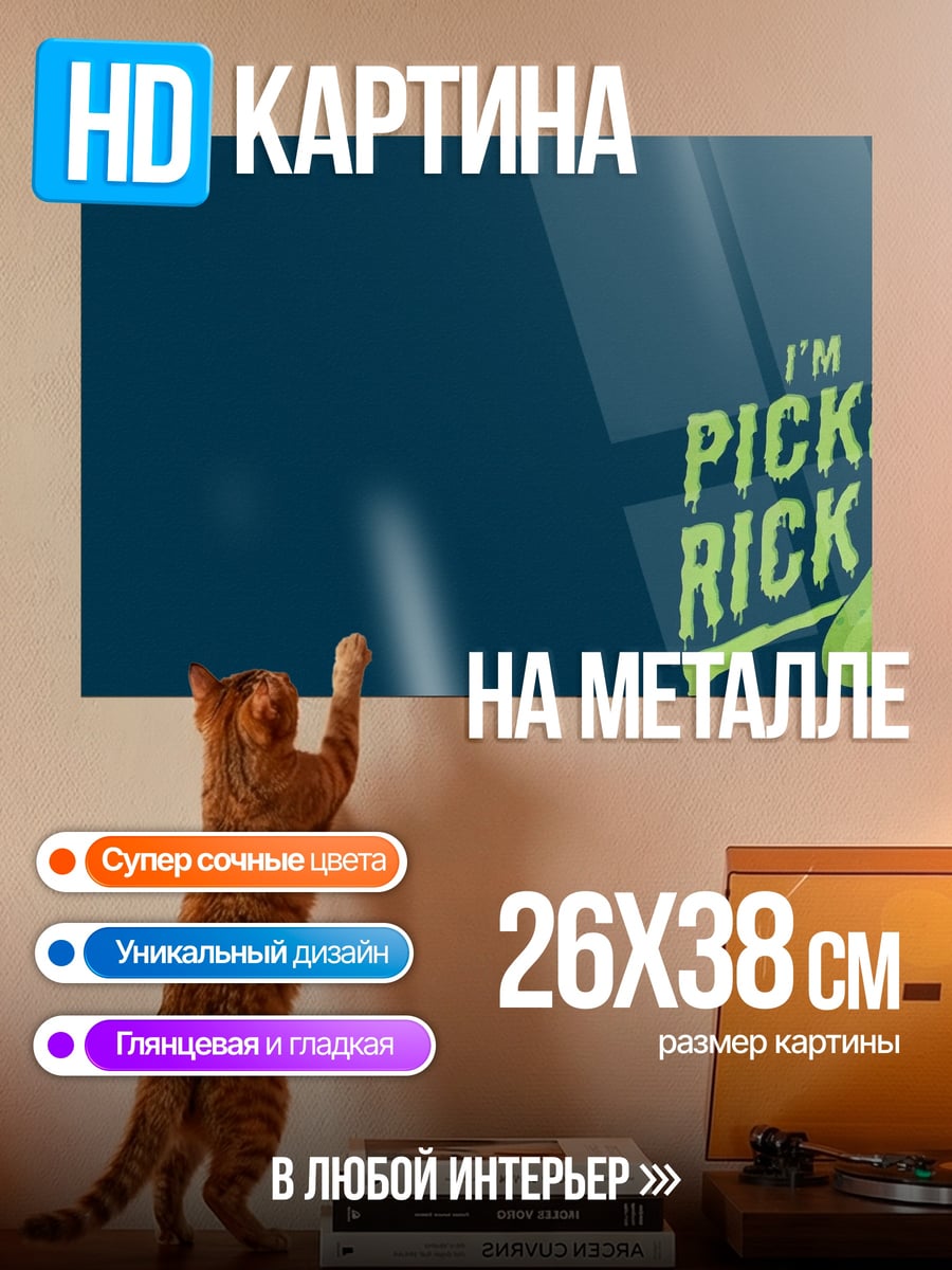 Картина на металле Я Пикл Рик