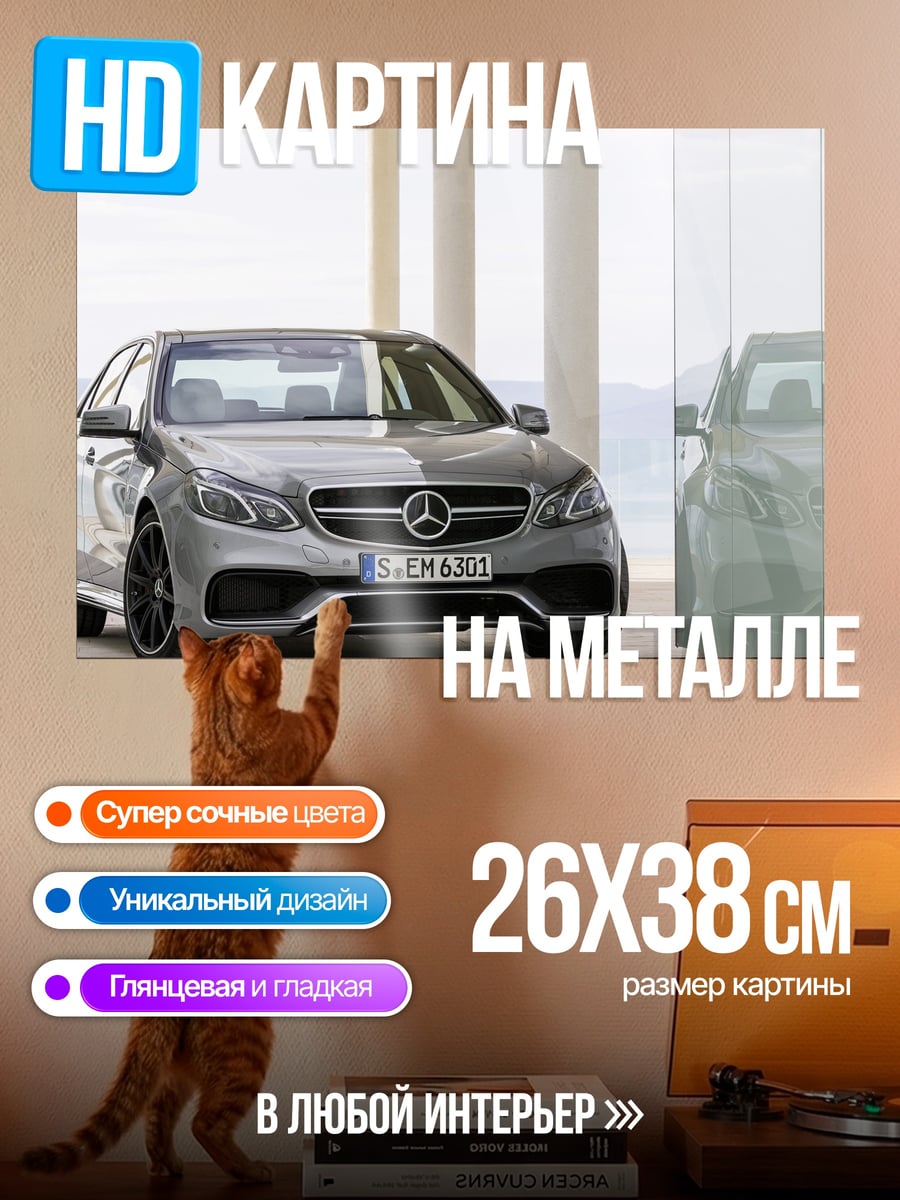Картина на металле Mercedes-Benz E-Class
