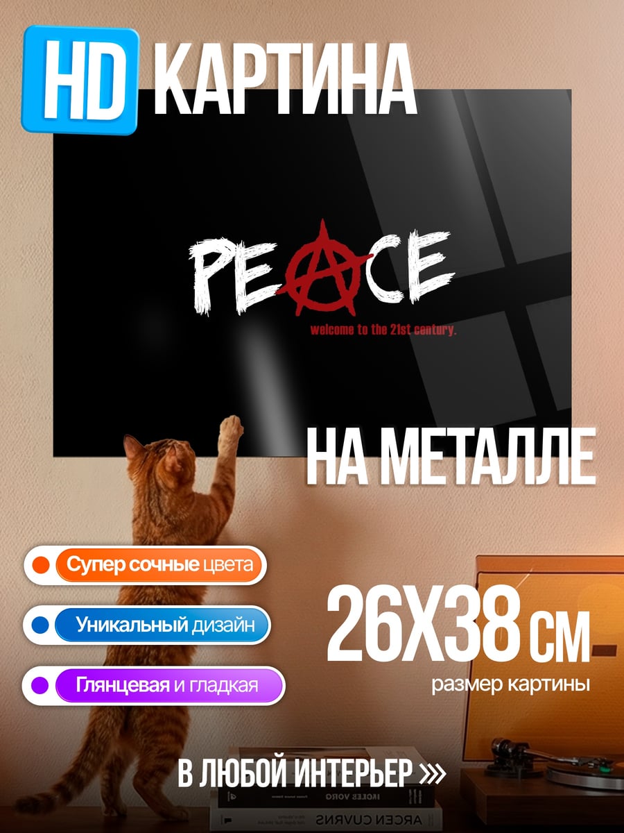 Картина на металле Мир анархии