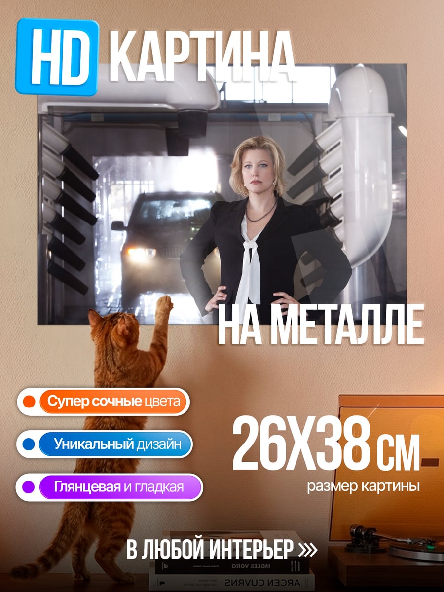 Картина на металле Деловая женщина