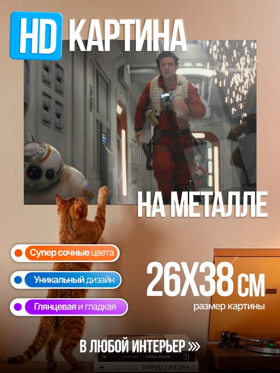 Картина на металле Звездные войны побег