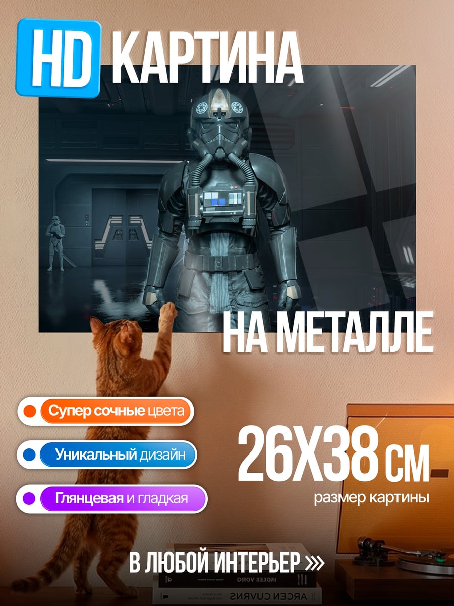 Картина на металле Пилот Звездных Войн
