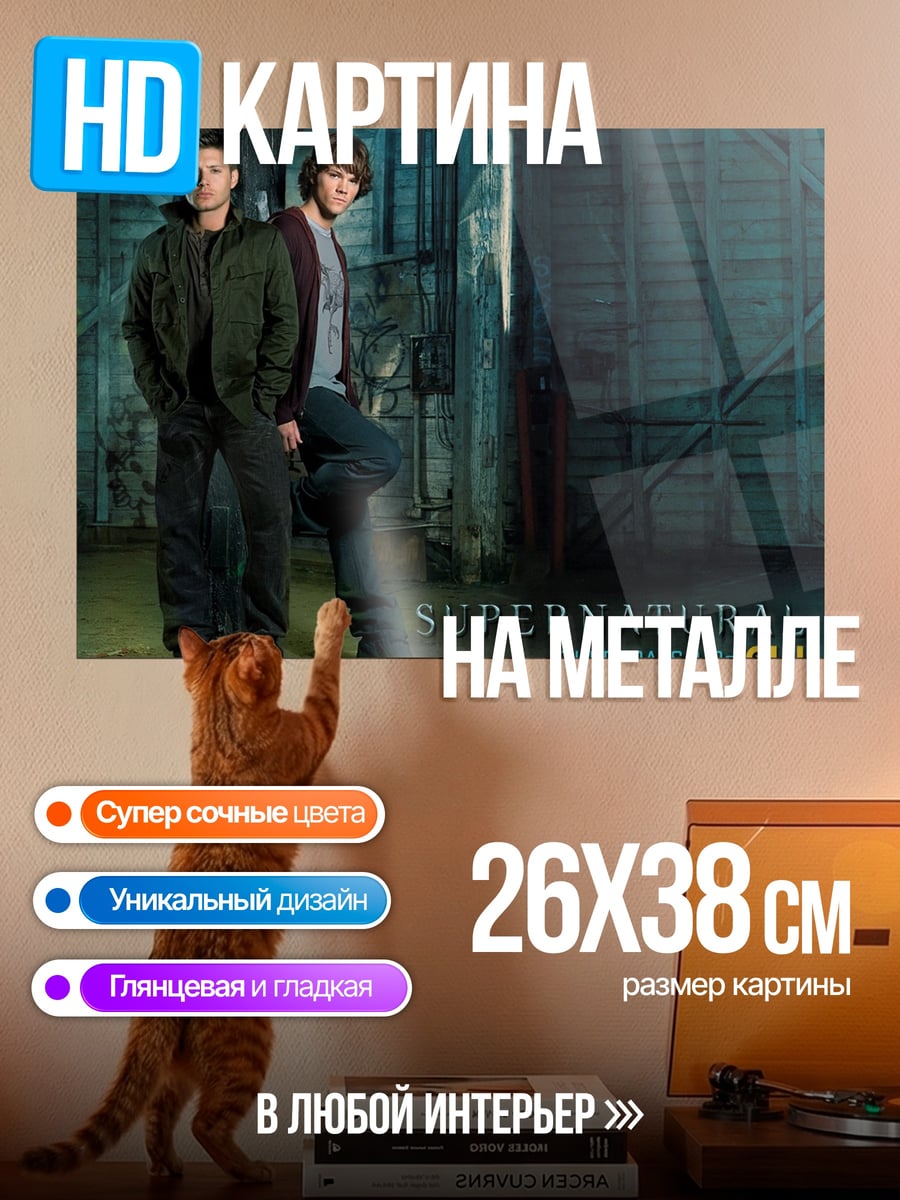Картина на металле Сверхъестественное братья
