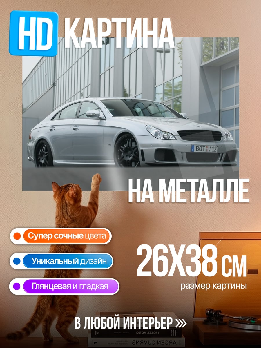 Картина на металле тюнингованный седан