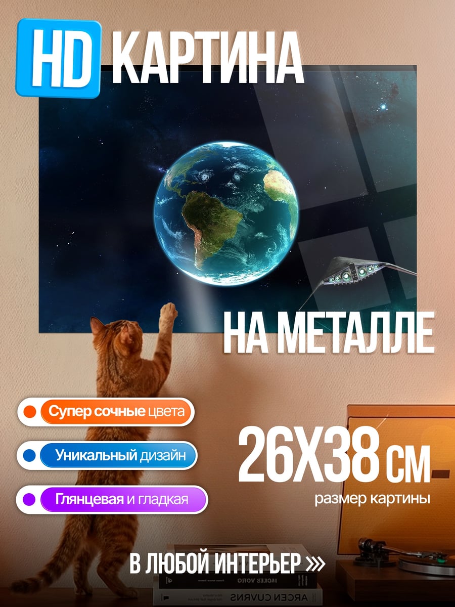 Картина на металле Загадочная девушка
