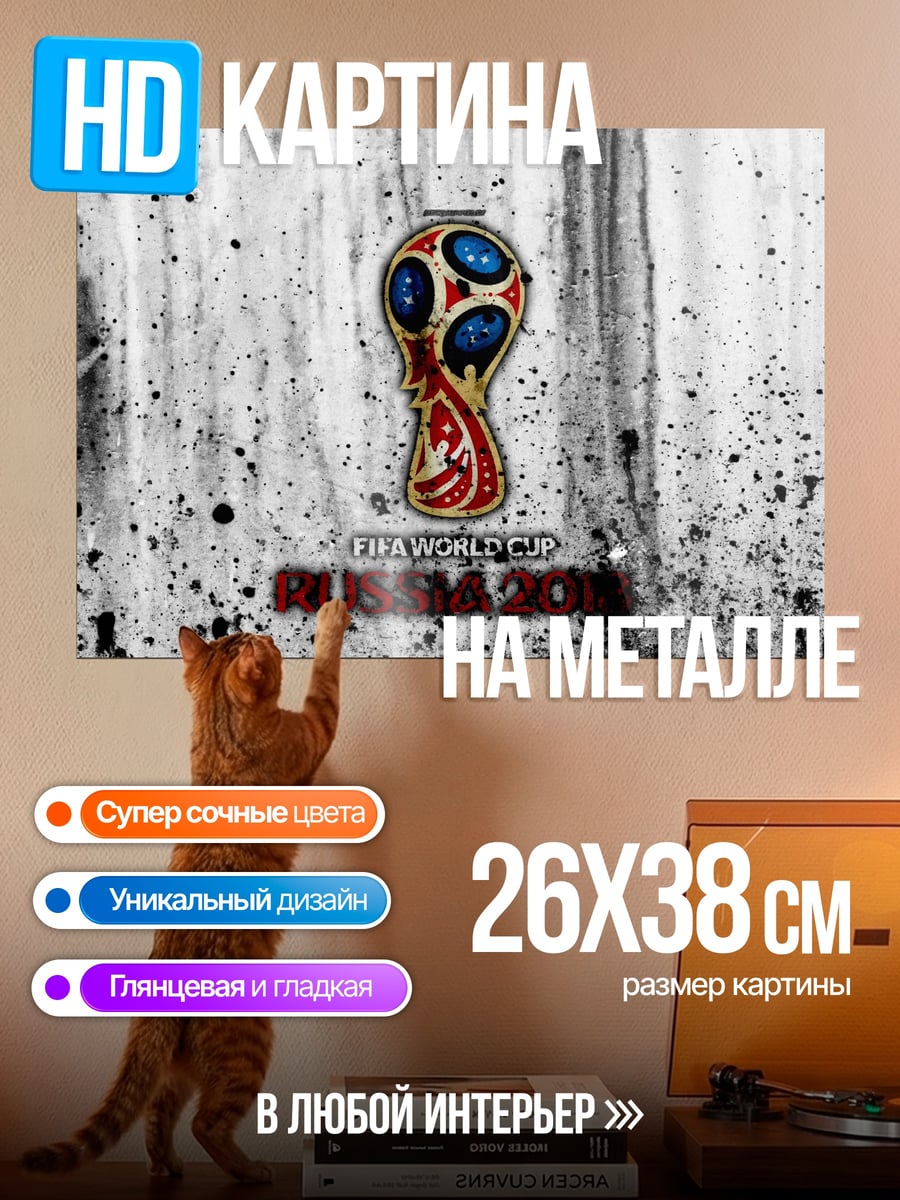 Картина на металле Чемпионат мира Россия