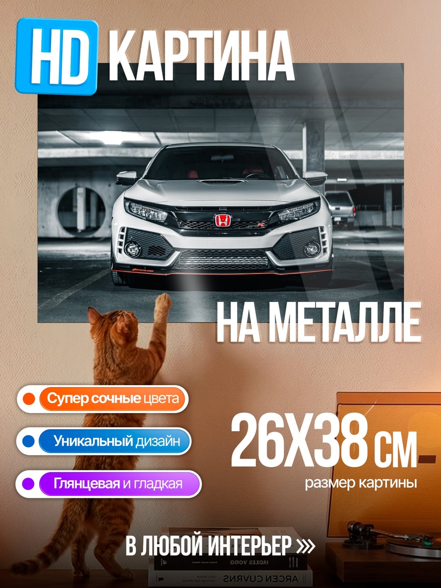 Картина на металле спортивный автомобиль