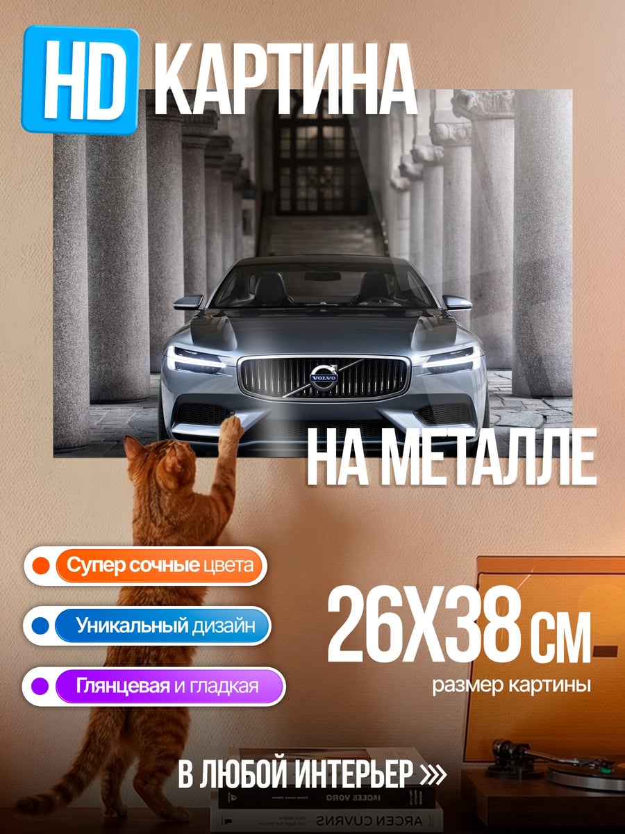 Картина на металле Современный седан