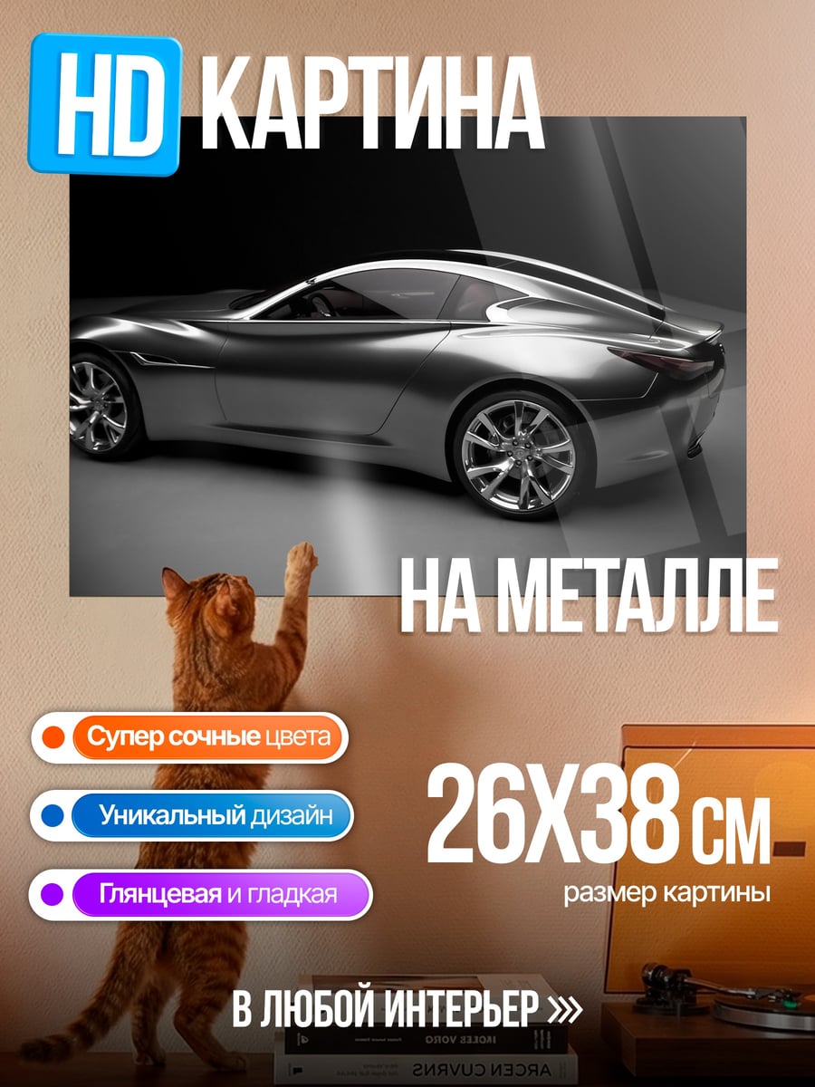 Картина на металле Спортивное купе