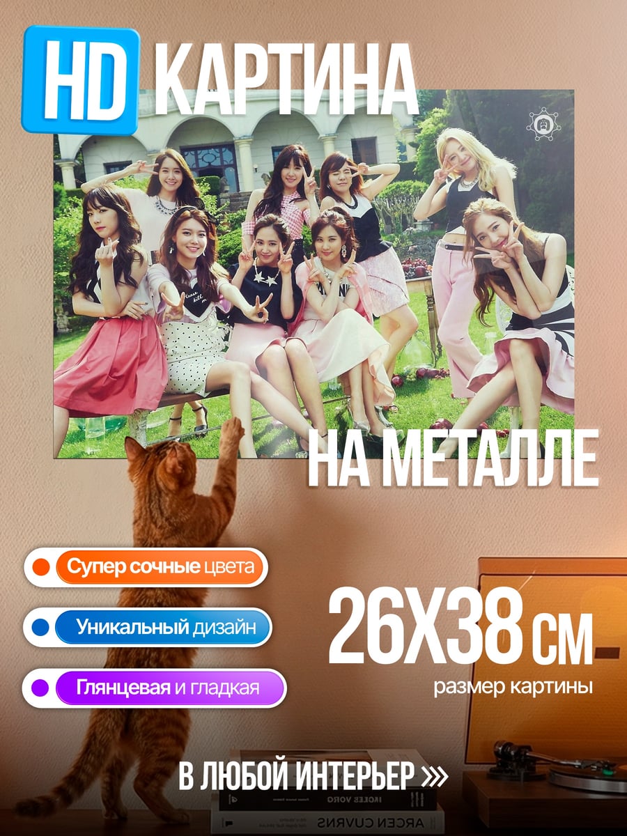 Картина на металле Девушки K-pop группы