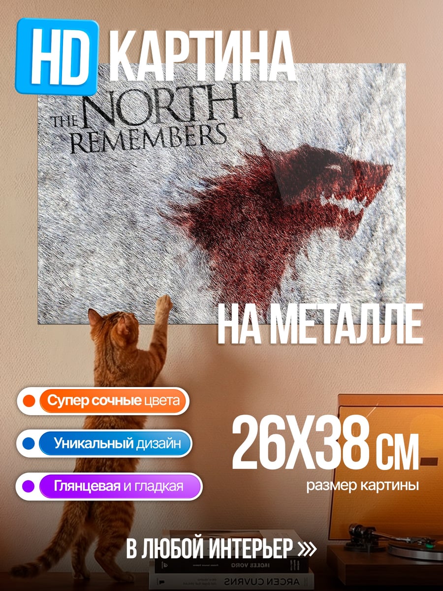 Картина на металле Север помнит