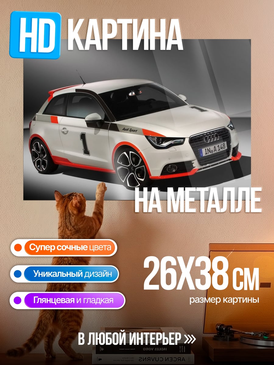 Картина на металле Гоночный Audi A1