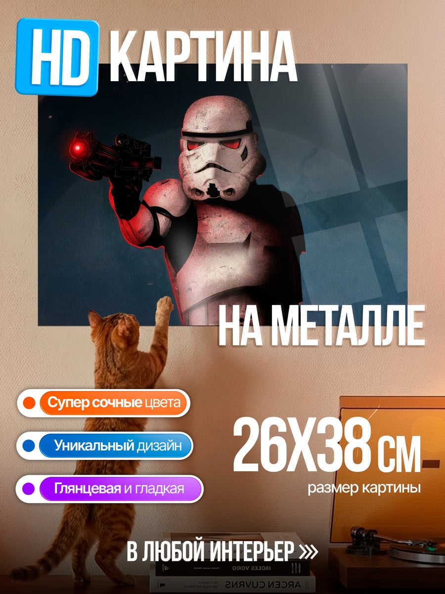 Картина на металле Штурмовик Империи