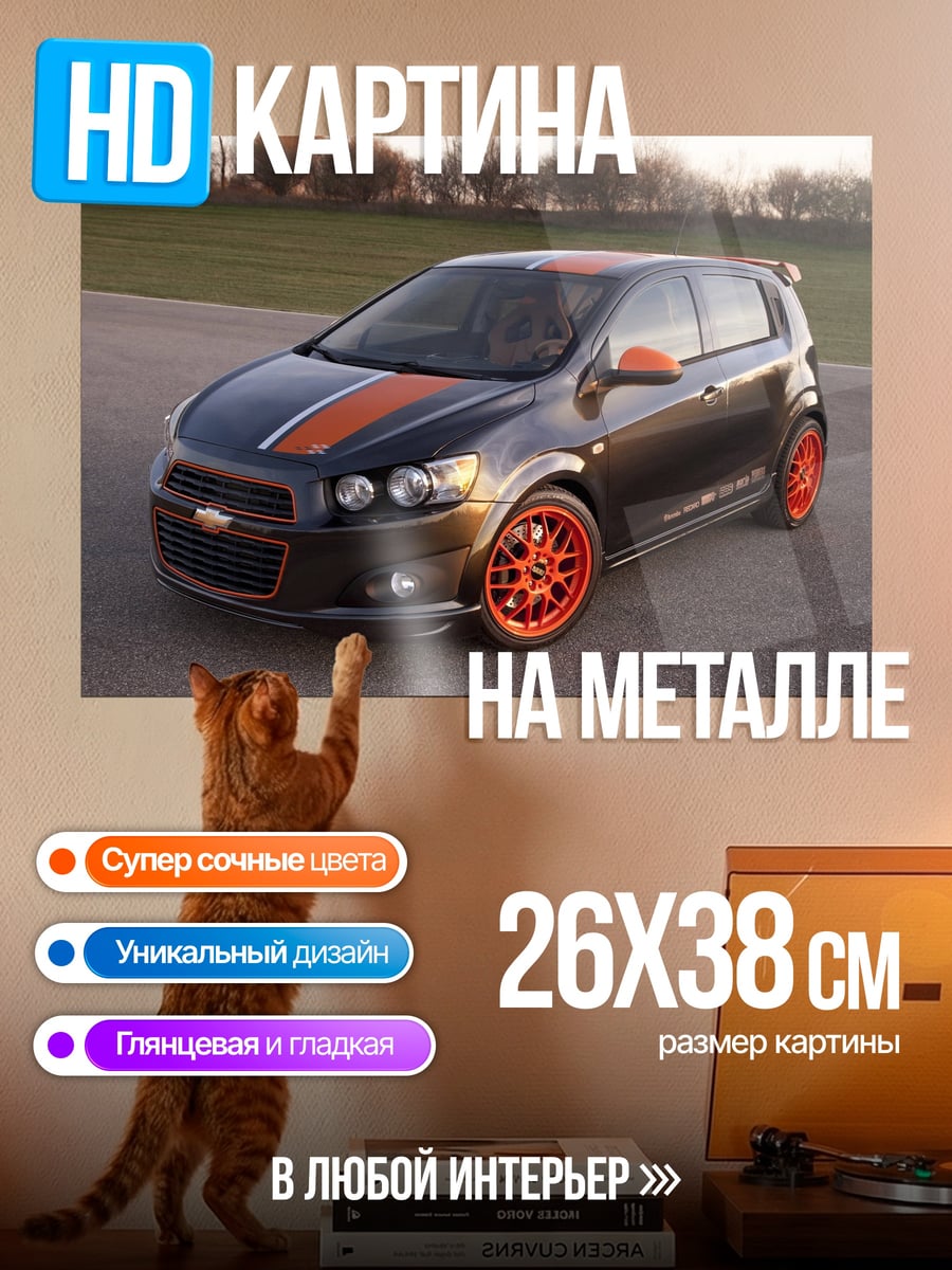 Картина на металле Chevrolet Sonic