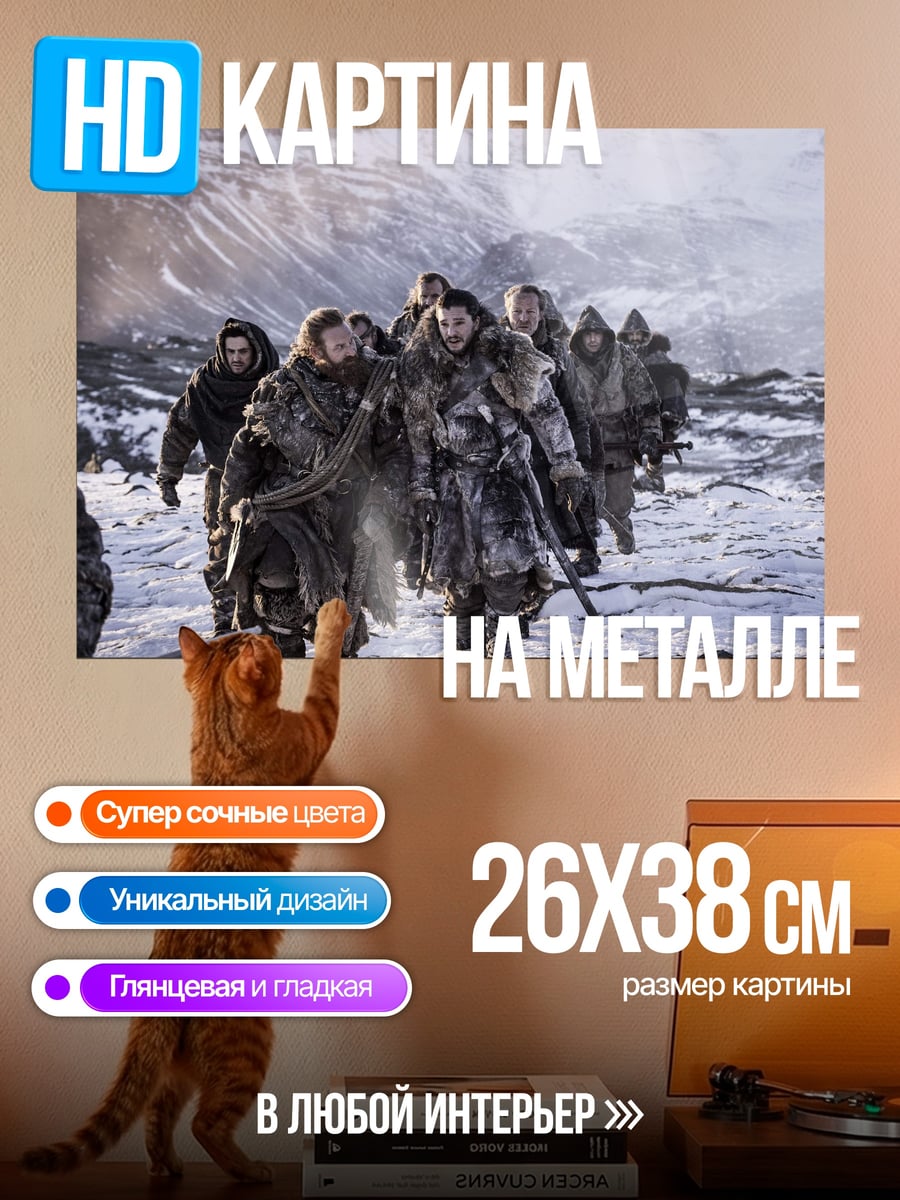 Картина на металле Братья из Севера