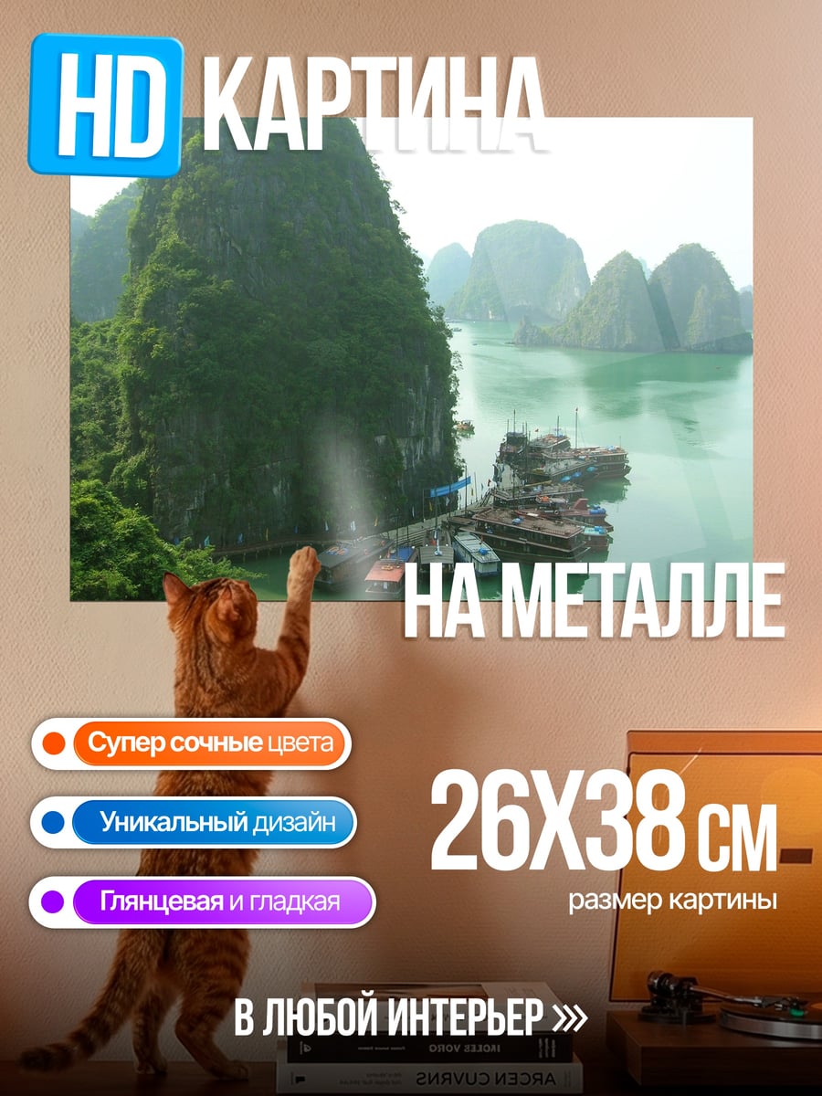 Картина на металле бухты Халонга