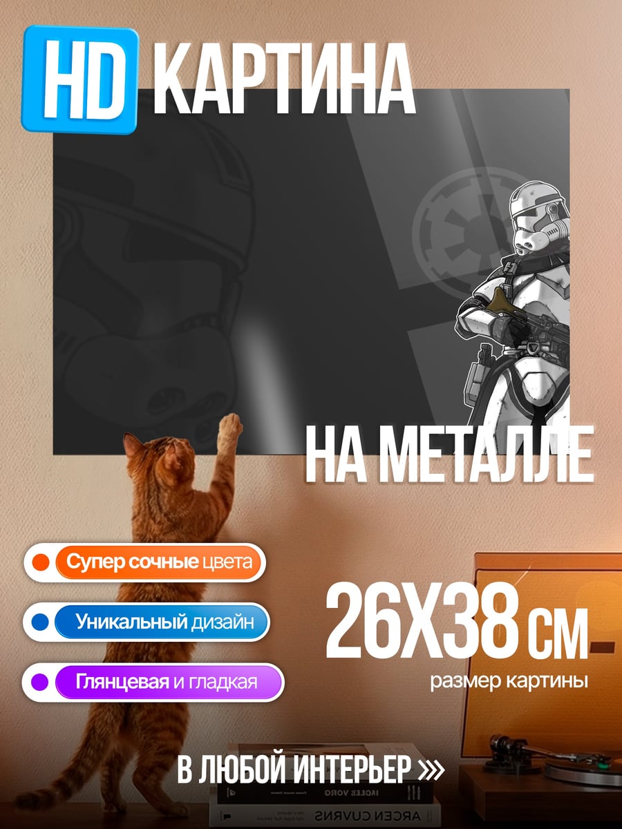 Картина на металле Штурмовик Империи