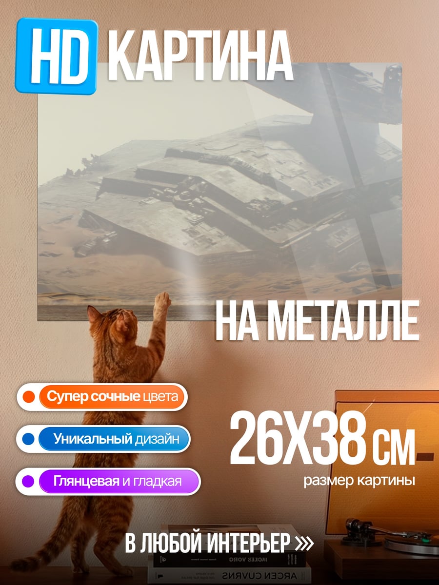 Картина на металле Звездный разрушитель