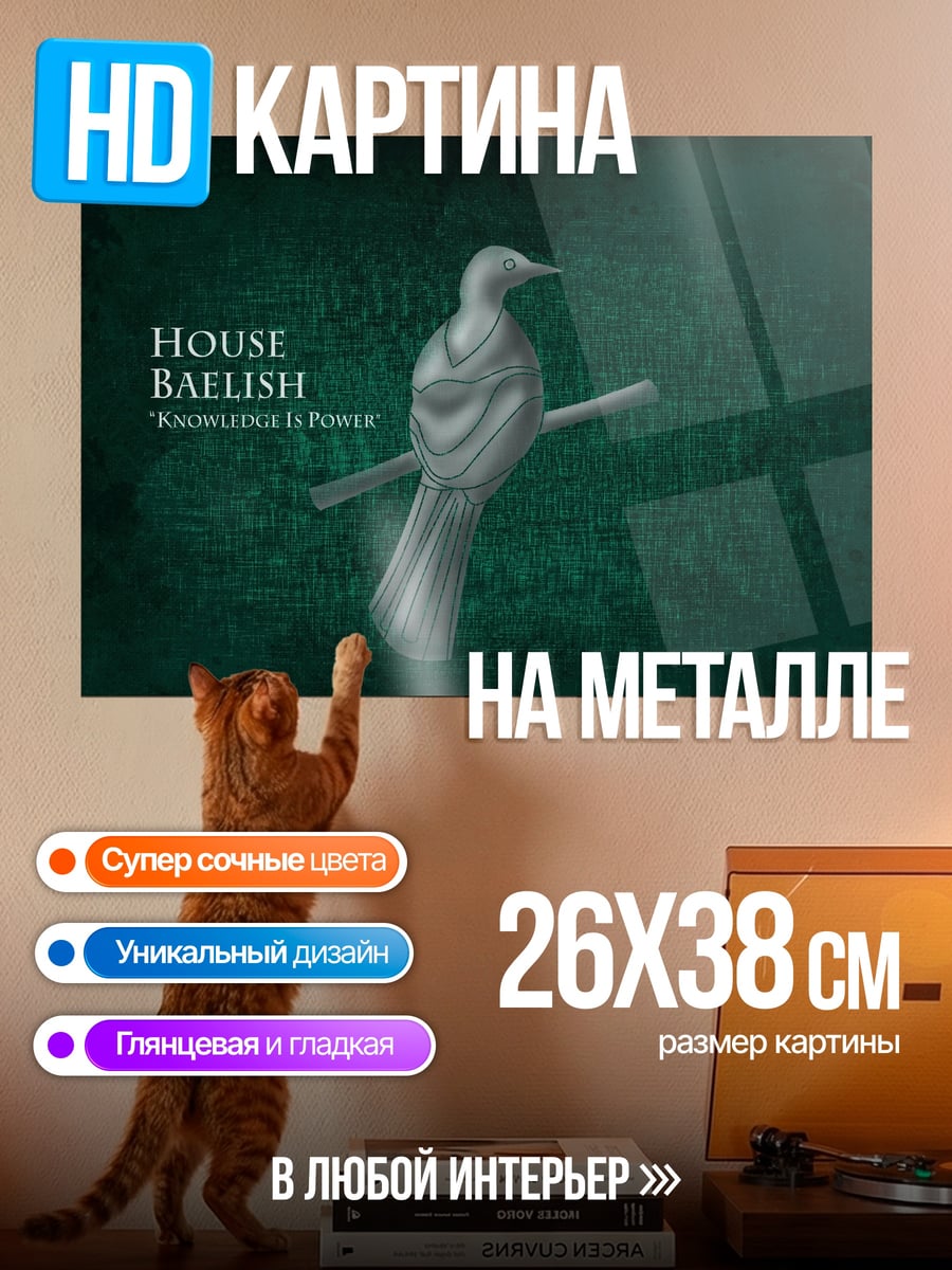 Картина на металле дом белиш сила