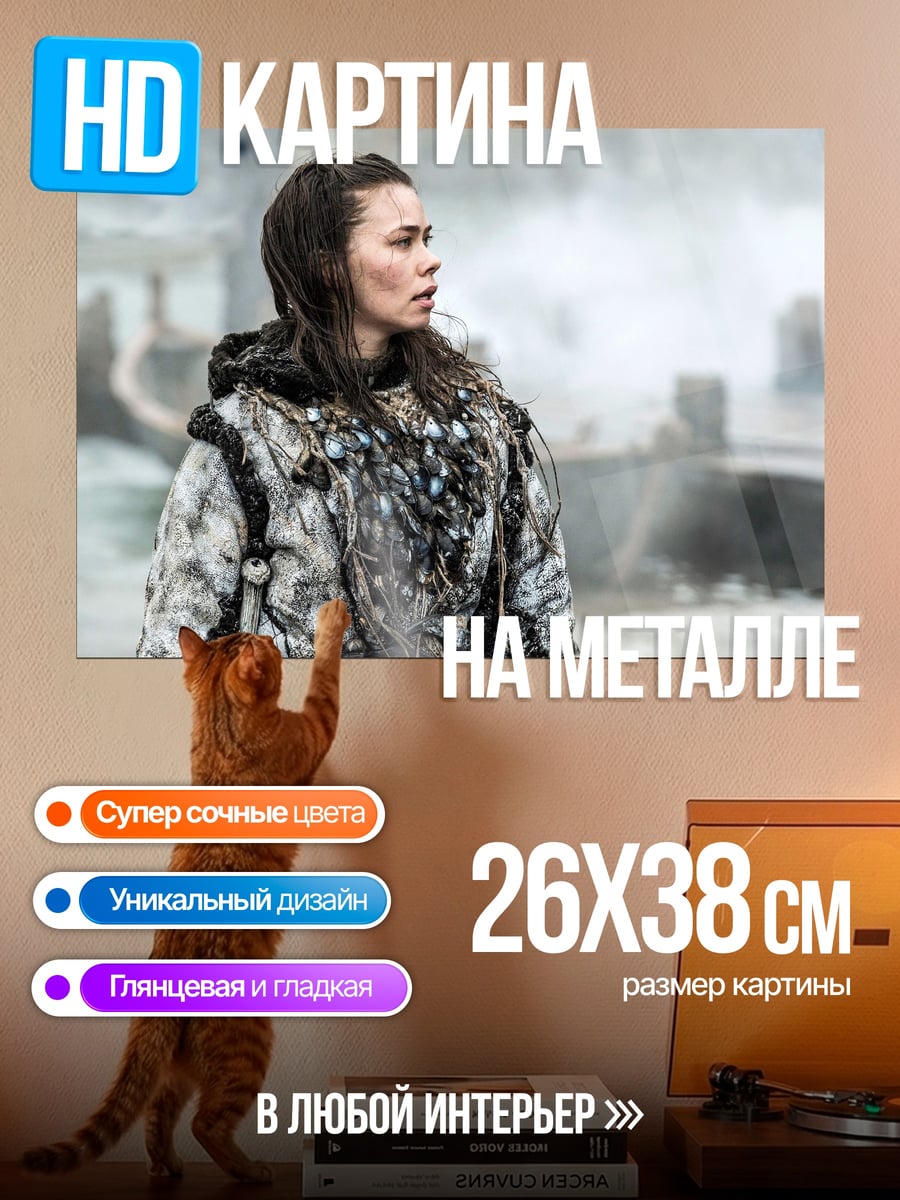 Картина на металле воительница севера