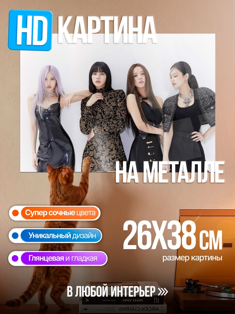 Картина на металле Девушки Blackpink