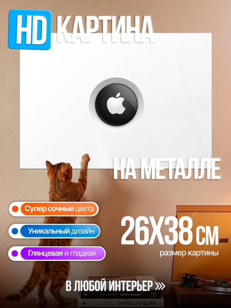 Картина на металле Apple AirTag