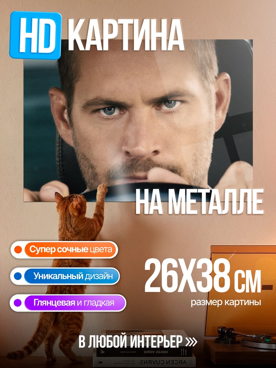 Картина на металле Лицо водителя