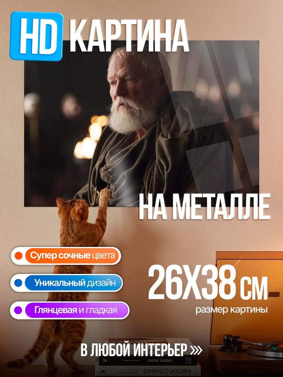 Картина на металле Старик с бородой